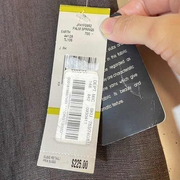 Anne Klein Linen Silk Blend Palm Springs Earth Double Layer Dress Pants. 14. NWT - Picture 2 of 12